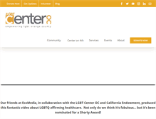Tablet Screenshot of lgbtcenteroc.org